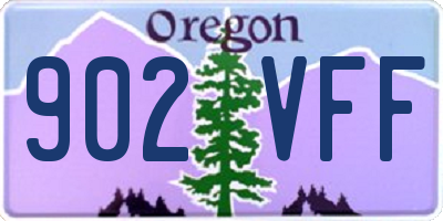 OR license plate 902VFF