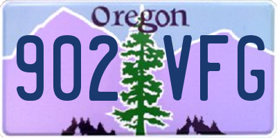 OR license plate 902VFG