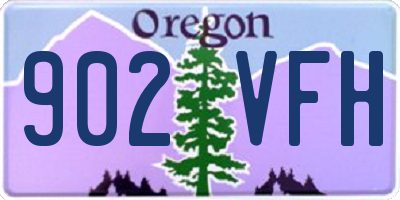 OR license plate 902VFH