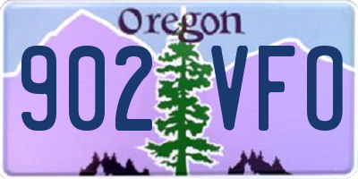 OR license plate 902VFO
