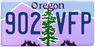 OR license plate 902VFP