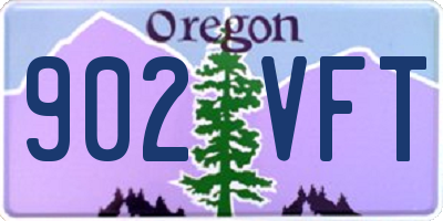 OR license plate 902VFT