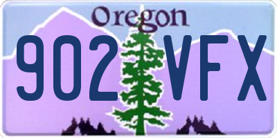 OR license plate 902VFX