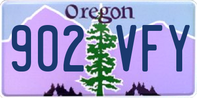 OR license plate 902VFY