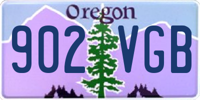 OR license plate 902VGB