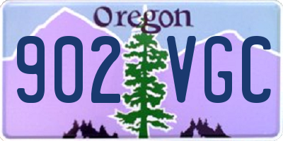 OR license plate 902VGC