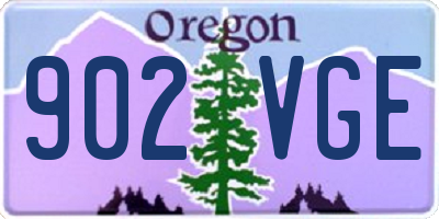 OR license plate 902VGE
