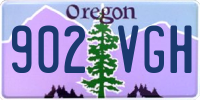 OR license plate 902VGH