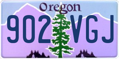 OR license plate 902VGJ