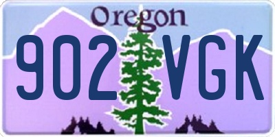 OR license plate 902VGK