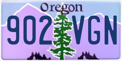 OR license plate 902VGN