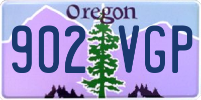 OR license plate 902VGP