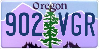 OR license plate 902VGR