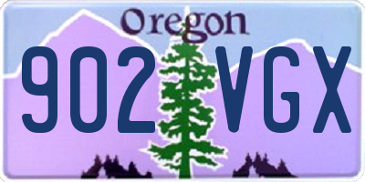 OR license plate 902VGX