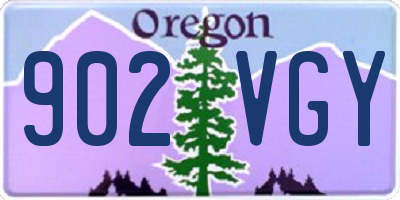 OR license plate 902VGY