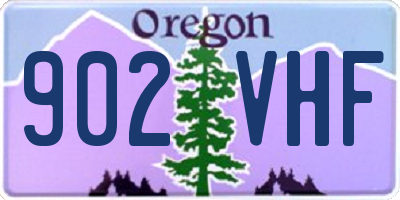 OR license plate 902VHF