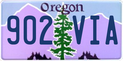 OR license plate 902VIA