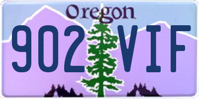 OR license plate 902VIF