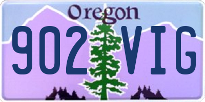OR license plate 902VIG