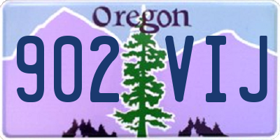 OR license plate 902VIJ