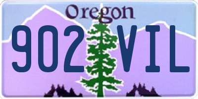 OR license plate 902VIL