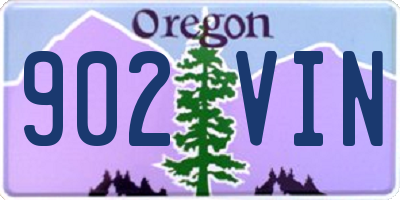 OR license plate 902VIN