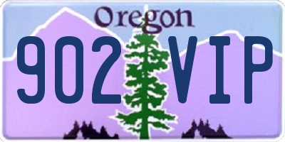 OR license plate 902VIP