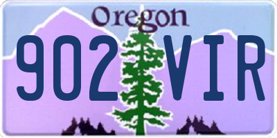 OR license plate 902VIR