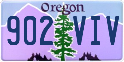 OR license plate 902VIV