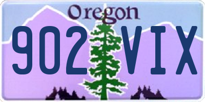 OR license plate 902VIX
