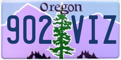 OR license plate 902VIZ