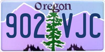 OR license plate 902VJC