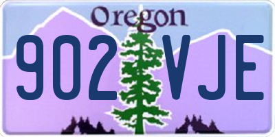 OR license plate 902VJE