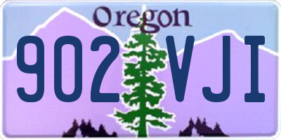 OR license plate 902VJI