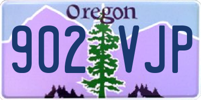 OR license plate 902VJP