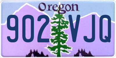 OR license plate 902VJQ