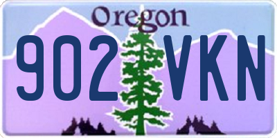 OR license plate 902VKN