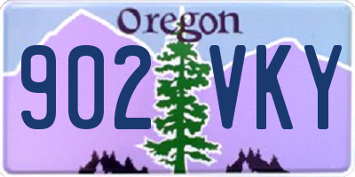 OR license plate 902VKY