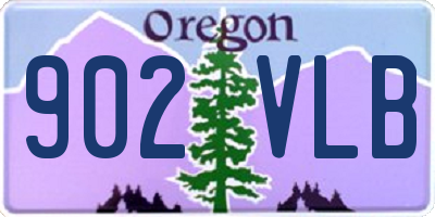OR license plate 902VLB