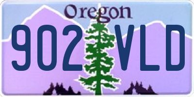OR license plate 902VLD