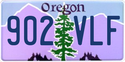 OR license plate 902VLF