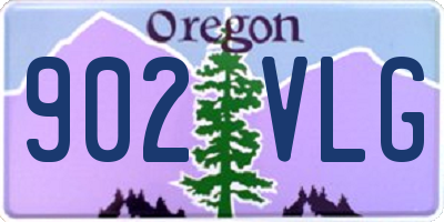 OR license plate 902VLG
