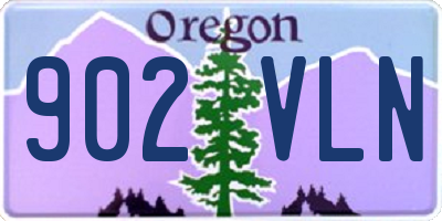 OR license plate 902VLN