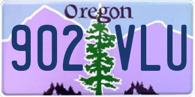 OR license plate 902VLU