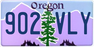 OR license plate 902VLY