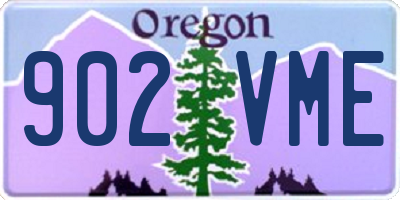 OR license plate 902VME