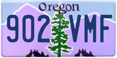 OR license plate 902VMF