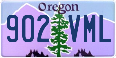 OR license plate 902VML