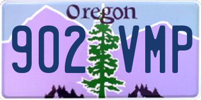 OR license plate 902VMP