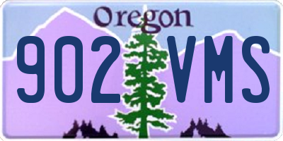 OR license plate 902VMS